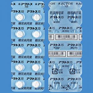 ACTOS吡格列酮片15（2型）：100片