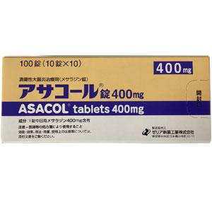 Asacol美沙拉嗪片400mg：100粒