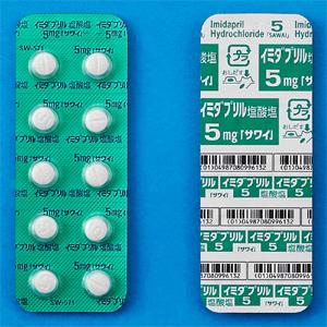 Imidapril hydrochloride　盐酸咪达普利5㎎ 100片