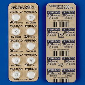 CLARITHROMYCIN 克拉霉素片200mg：100片