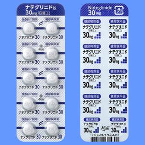 Nateglinide那格列奈片30mg：100片