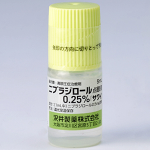 Nipradilol尼普地洛滴眼液0.25%「沢井」:5mL×10支