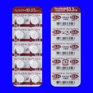 Fenofibrate非诺贝特片53.3mg「武田TEVA」：100片