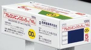 Amlodin氨氯地平OD口崩片5mg：100粒