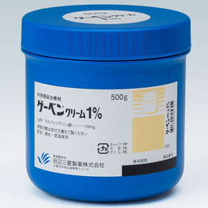 Geben磺胺嘧啶银 乳膏1%:500g